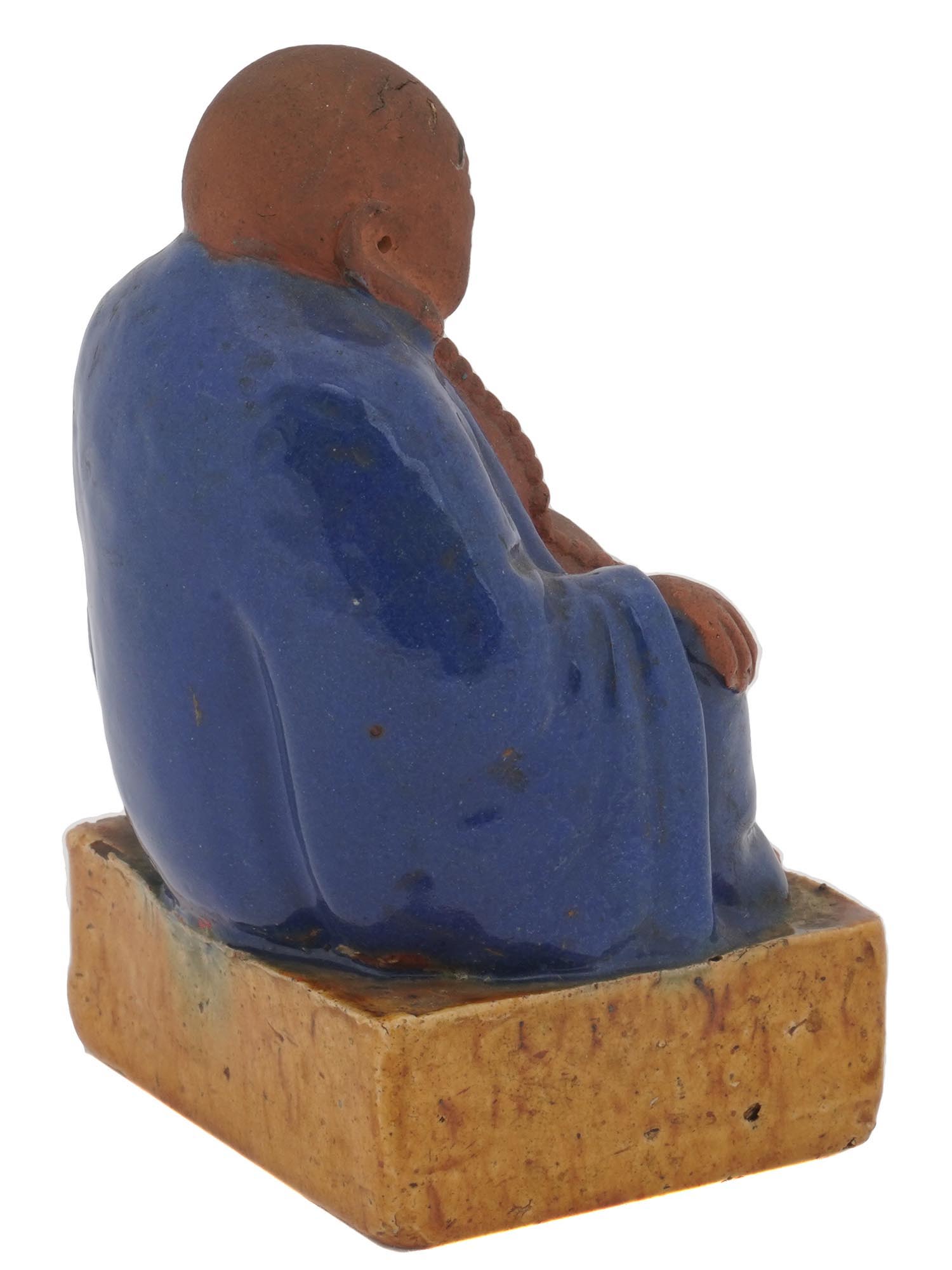 ANTIQUE CHINESE TERRACOTTA BUDDHA MONEY BANK PIC-4